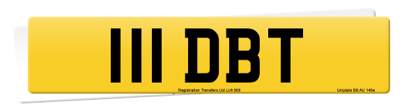 Registration number 111 DBT